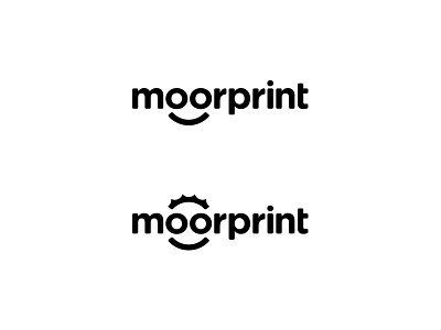 Moorprint 3 design logo printing smile