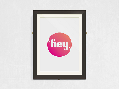 Hey 2 ambigram play poster