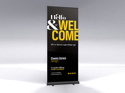 We've been expecting you 2 banner design pull up sign studio welcome