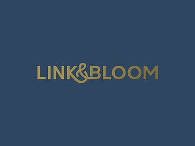 L&B Foil bloom brand branding business business card connect design foil gold grow link logo