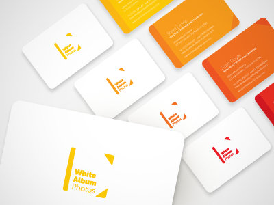 Wap Cards album business cards colour design logo photo photography stationery warm white