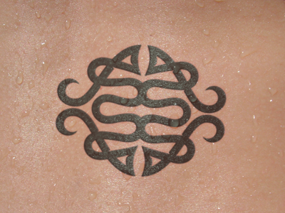 AS Tattoo a decorative flip mirror monogram s tattoo