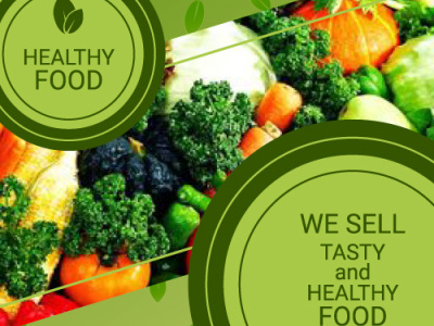 Healthy food branding design icon illustration logo type typography vector web website