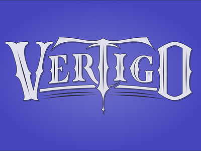 Vertigo digital lettering lettering roman typography vector vertigo