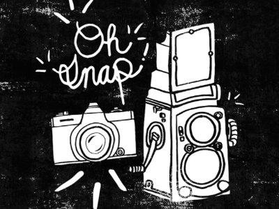 "Oh Snap!" art camera design digital drawing handlettering handmade idea lettering sacramento sketch vector