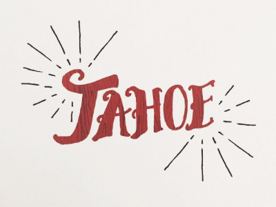 Tahoe artist california doodle graphic home illustration laketahoe lettering tahoe texture travel trip