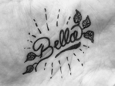 'Bella' artist create design designer doodle draw drawing handlettering handmade idea lettering sketch