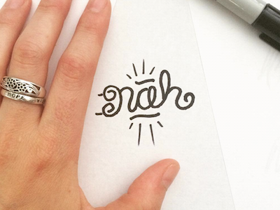 "Hell, nah." calligraphy doodle draw drawing handlettering handmade idea lettering sharpie sketch type typography