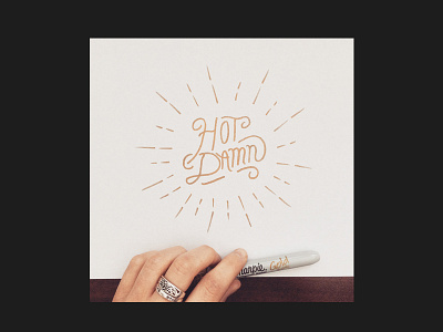 Hot Damn! art design designer doodle draw drawing handlettering handmade lettering sketch