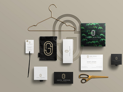 GJ LOGO apparel branding clothing graphic graphic design logo