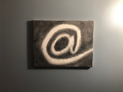 Charcoal on Canvas @ canvas charcoal cotton ball