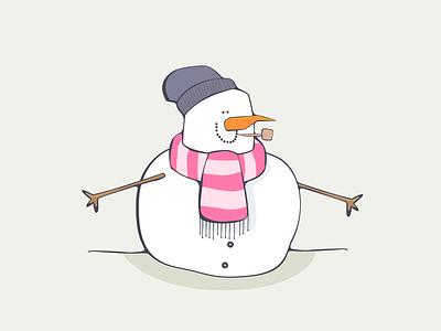 Snowman christmas illustration illustrator snowman