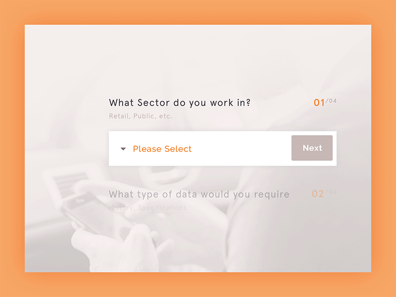 Dropdown Menu Filter animation button dropdown filter menu minimal orange select typography ui ux website