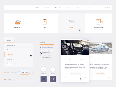 Digital Style Guide clean colour field flat guide interface kit style text ui ux web design