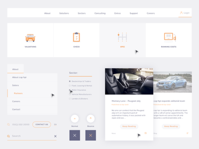 Digital Style Guide clean colour field flat guide interface kit style text ui ux web design