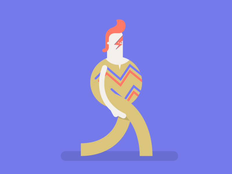 Ziggy Character Animation after effects bowie cycle path skillshare