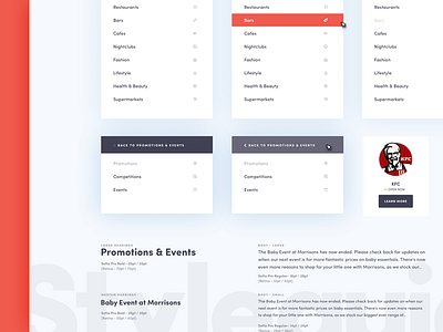 UI Style Guide clean colour field flat guide interface kit style text ui ux web