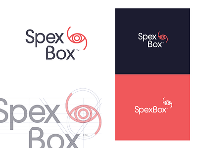 Optical Logo branding clean colour design flat logo logo design style text