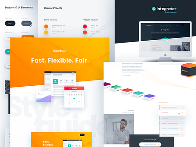 RotaMaster Digital Styleguide clean colour flat guide guidelines interface product style styleguide text ui ux