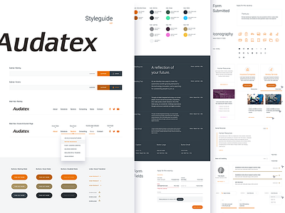Digital Style Guide clean colour flat form guidelines interface landing product styleguide ui ux