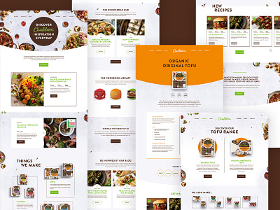 Food Brand UI clean colour flat interface navigation product search typography ui ux vegan vegetarian web