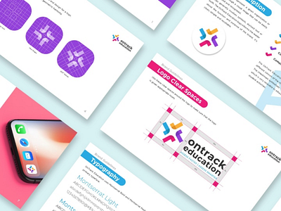 OnTrack Education™ Brand Guidelines colorful flat fun