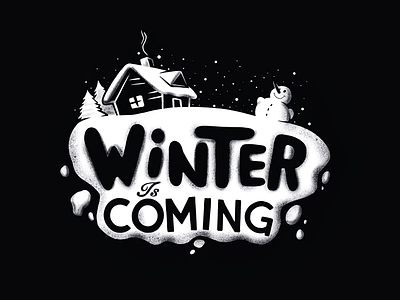 Winter is coming illustration