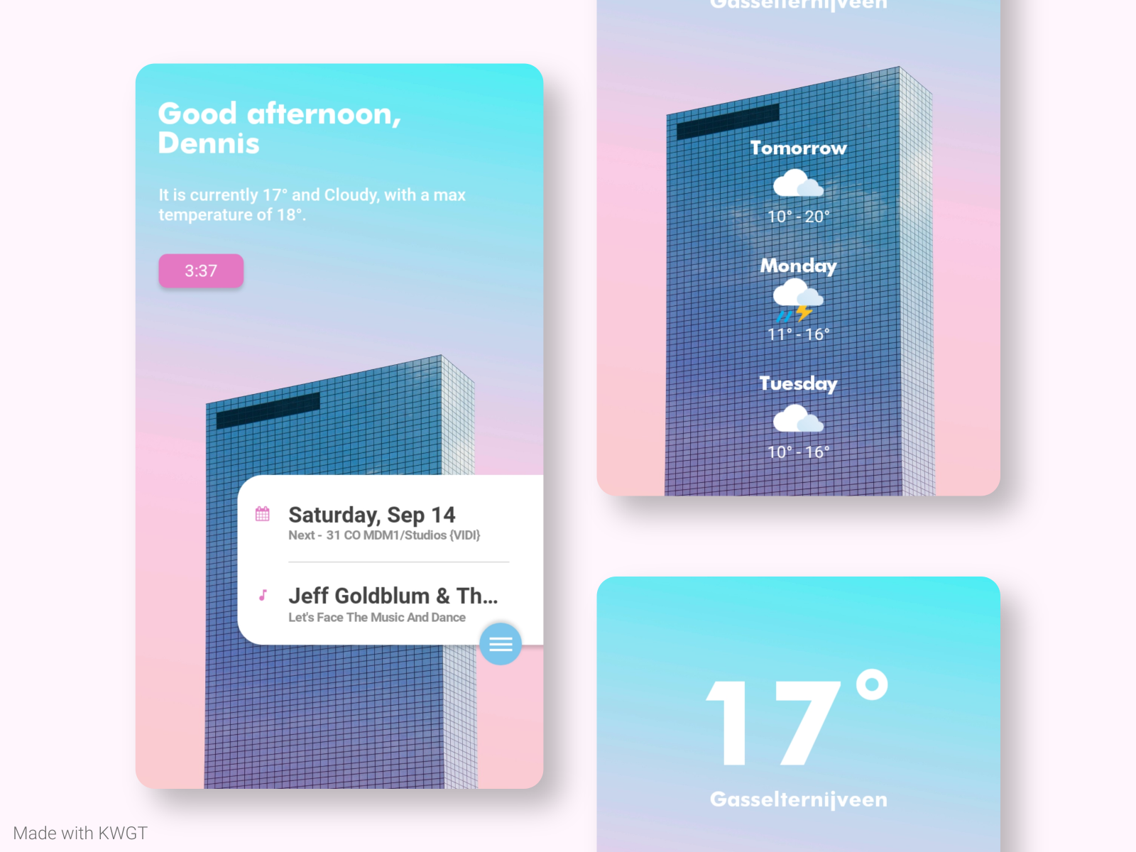 Custom Android Homescreens 4 Kwgt By Dennis Krikke On Dribbble