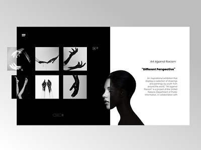 Different Perspective art black blackandwhite landingpage layout ui white