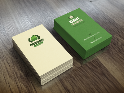 Bracket Army business card