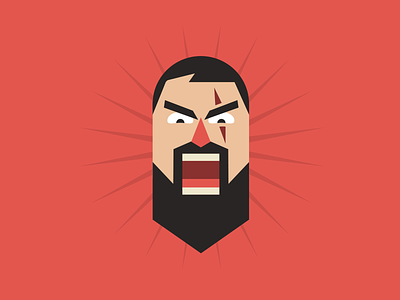“This is Sparta!” Footbl badge 300 all in app badge design face flat footbl icon illustration ios sparta