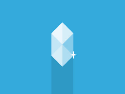 “Crystal” Footbl badge app badge crystal design flat footbl icon illustration ios