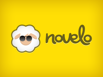 Novelo logo branding facebook app logo novelo