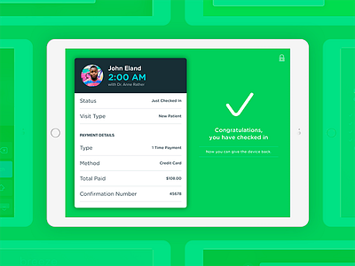 CareCloud's Breeze practice app: successful check in