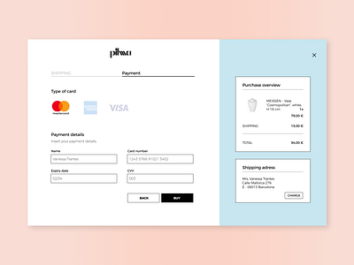 Daily UI #2 Credit Card Checkout