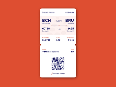 Daily UI #24 Bording Pass