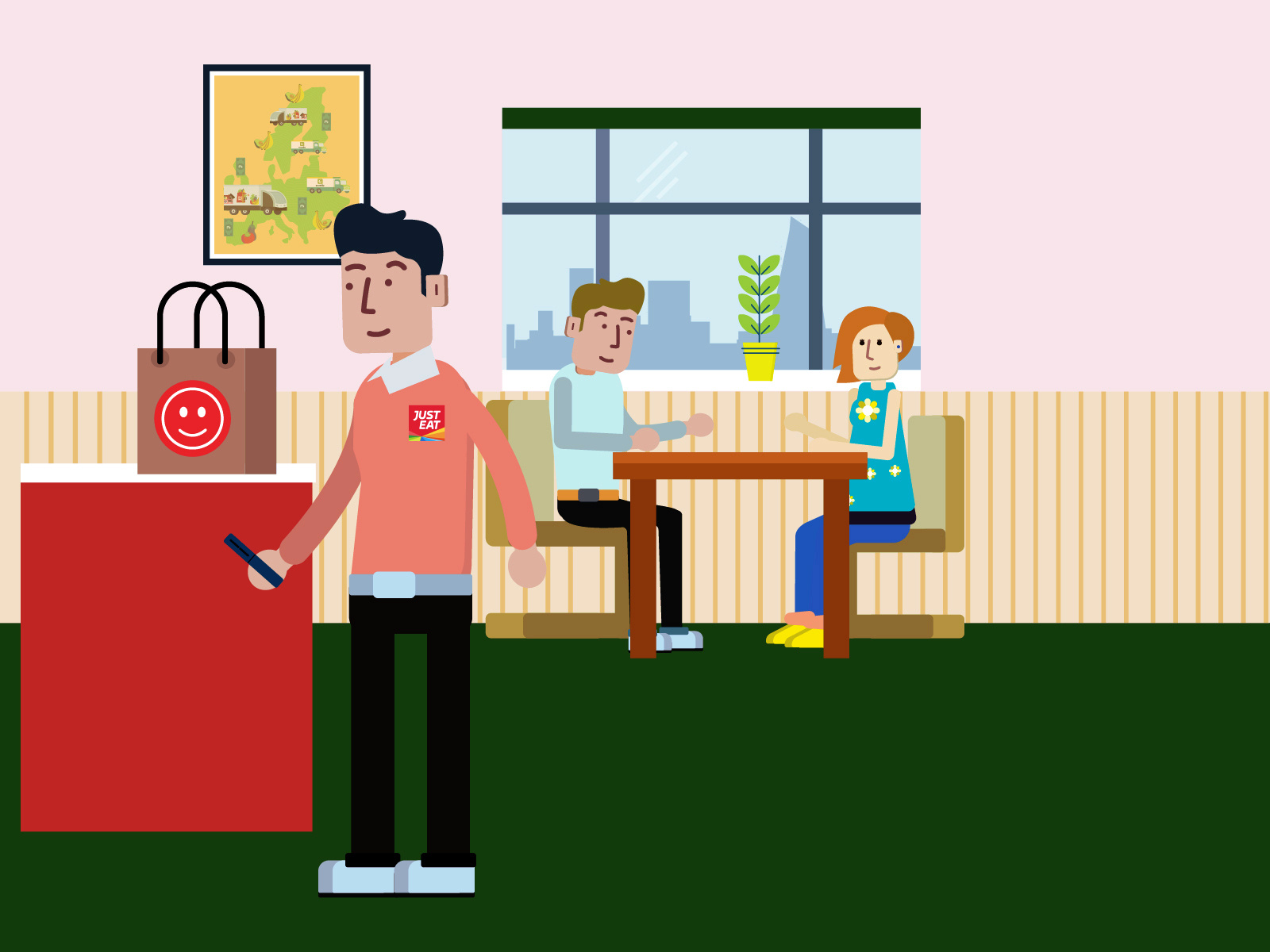 picking-up-the-order-by-my2littlemonkeys-on-dribbble