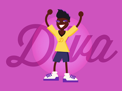 The winner and Diva branding design flat graphic design icon illustration illustrator logo minimal vector