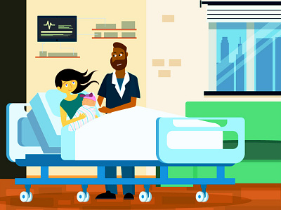 Hospital Spot animation flat graphic design illustration illustrator minimal motion graphics vector