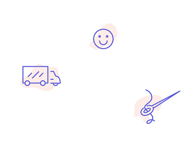 Lil cuties icon needle smiley truck