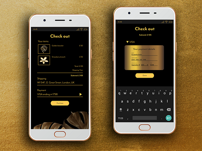 Daily UI :: 002 - Check out #DailyUI branding check out screen checkout credit card credit card checkout creditcard creditcardcheckout daily ui dailyui dailyui002 jewellery jewelry jewels ui ux