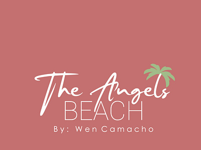 The Angels Beach logo branding design graphic design illustration logo typography vector