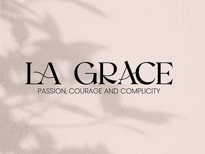 La grace logo branding design graphic design infantil logo typography vector