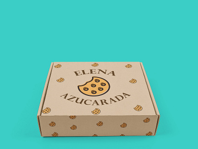 diseño de caja de galletas branding design illustration logo