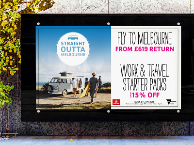 STA Travel advertising design display outdoor