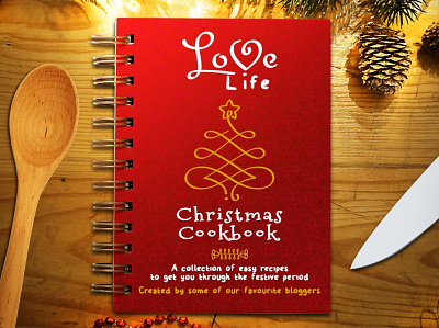 LV Love Life Christmas Cookbook bloggers christmas cookbook design graphic illustration lv typography