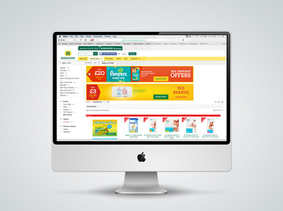 Morrisons banner ad design ecommerce fmcg online online shopping web