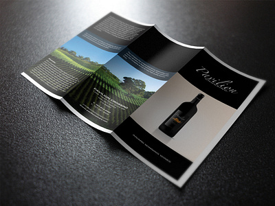 Pavilion Wines branding brochure design business card design logo marketing tri fold brochure typography