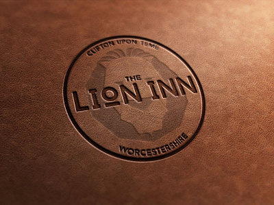The Lion Inn apparel branding design embroidered illustration leather logo logo design menu merchandise typography