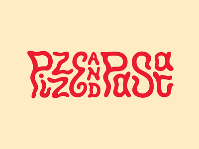 Pizze Party aptos california font italian mentone pasta pizza restaurant santa cruz typography